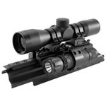 NcSTAR Sights N Lights AK Combo 4x30 Scope 65 Lumen Flashlight