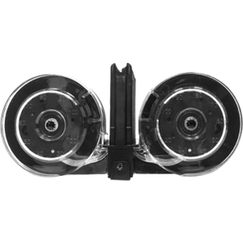 KCI USA KCIMZ001 AR-15 100 Round Drum Magazine 5.56x45mm NATO Polymer Black/Clear