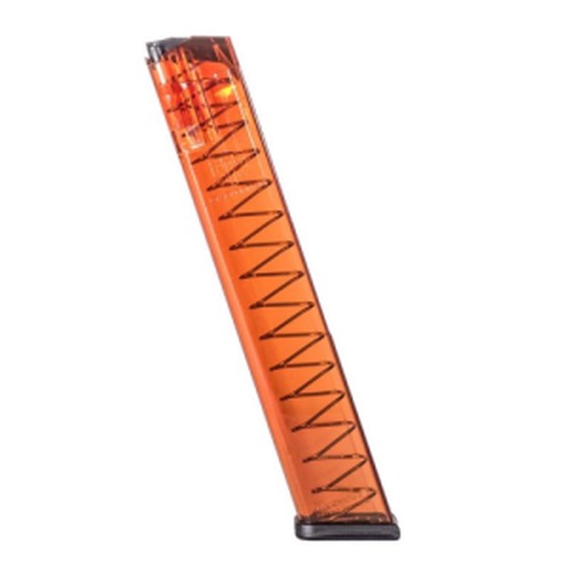 Elite Tactical Glock 31rd 9mm Magazine Orange Fits Gen 1-5