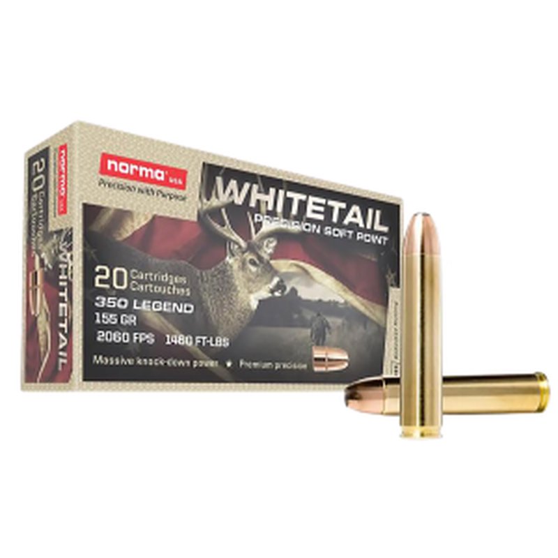 Norma 603404704 Whitetail 350L 155gr SP Rifle Ammunition