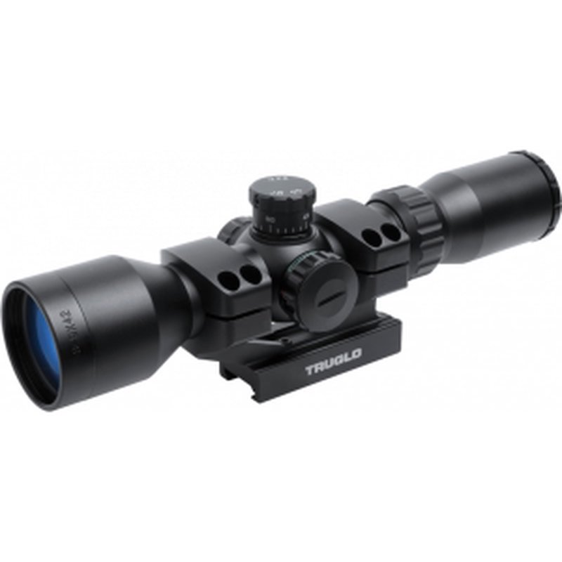 TruGlo TG8539TL Tactical 3-9x 42mm Obj 10-4 ft @ 100 yds FOV 1\" Tube Dia Black Matte Mil-Dot