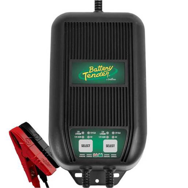 Battery Tender 2-Bank Selectable Battery Charger 12V/6V 6A Lead-Lithium