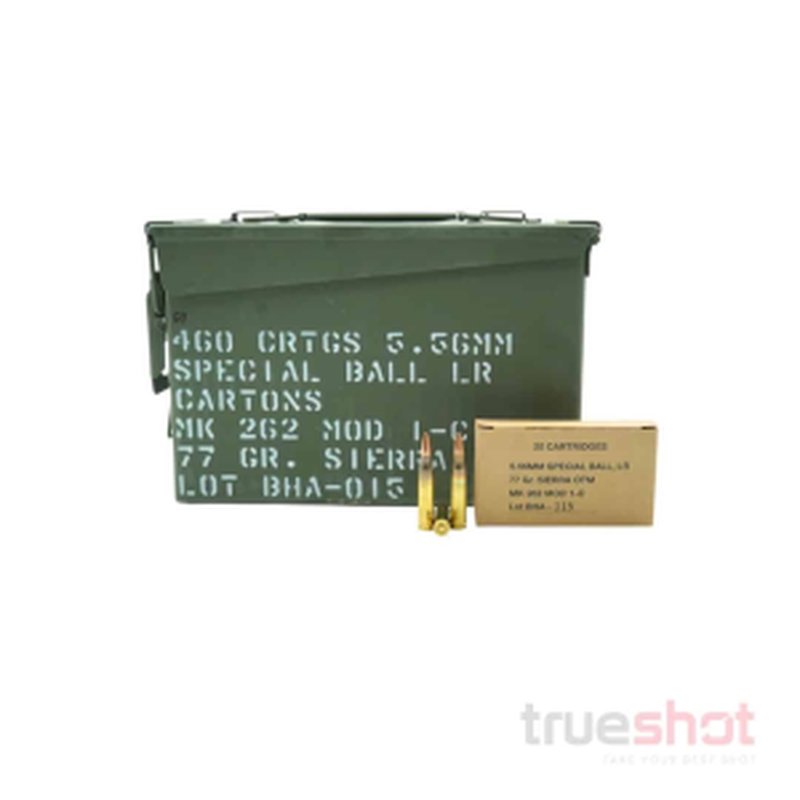 Black Hills 5.56x45mm 77gr OTM ammunition (MP460556N9-460) - 460 rounds