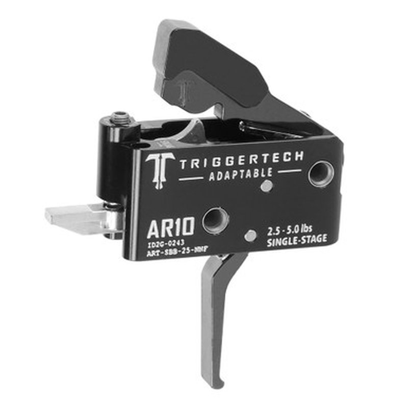 TriggerTech AR-10 Single Stage Trigger Black Adaptable 2.5-5.0 lb
