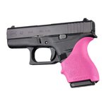 Hogue HandAll Beavertail Grip Pink for Glock 42/43