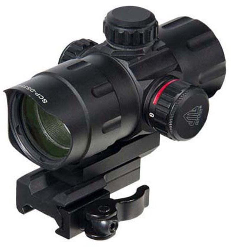 Leapers UTG 4.2in ITA Red/Green CQB Dot w/ QD Mount, Riser Adaptor SCP-DS3840W, Color: Black