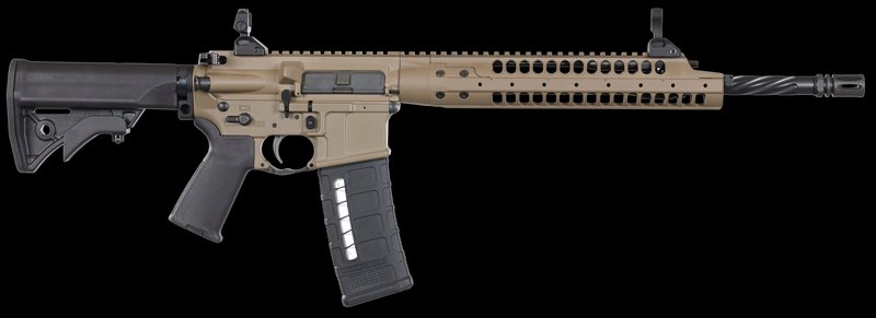 LWRC Six8 A5 6.8mm Rem SPC II Rifle 16.10 in Cerakote FDE
