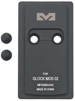 Meprolight MPO PRO-F Adapter Plate (Glock MOS) Black CNC 6061-T6