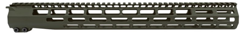 Grey Ghost Precision M-LOK AR-15 Handguard 17 Inch Aluminum Olive Drab Cerakote