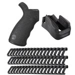 ERGO AR-15 Furniture Kit Grip + Magwell Grip + Rail Covers (LowPro)