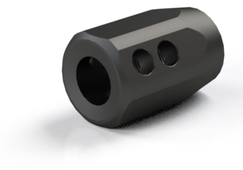 FM Products PCC 4 Port Muzzle Brake 9mm 1/2x36 Black