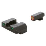 Ameriglo GL-448 Spartan Sight Set for Glock Black Green Tritium