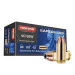 Norma 801407727 40 S&W 180gr JHP Safeguard Ammunition