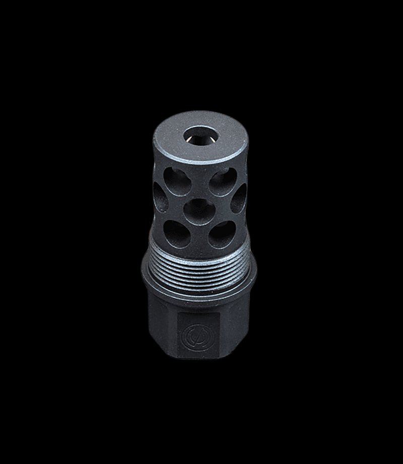 SilencerCo TOMD Compact Radial Muzzle Brake 1/2x28 .30 Cal Matte Black AC5232