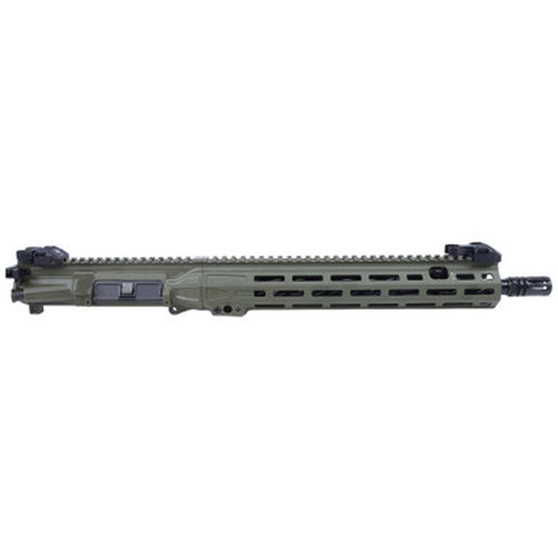 LWRC ICMKII 5.56 14" 1:7 Spiral Fluted Piston Upper, 1/2x28 OD Green