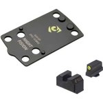 Night Fision GLK-OPBS-EPSC-43X-YGZX EPS Optic Plate with Tritium Sights Glock 43X MOS