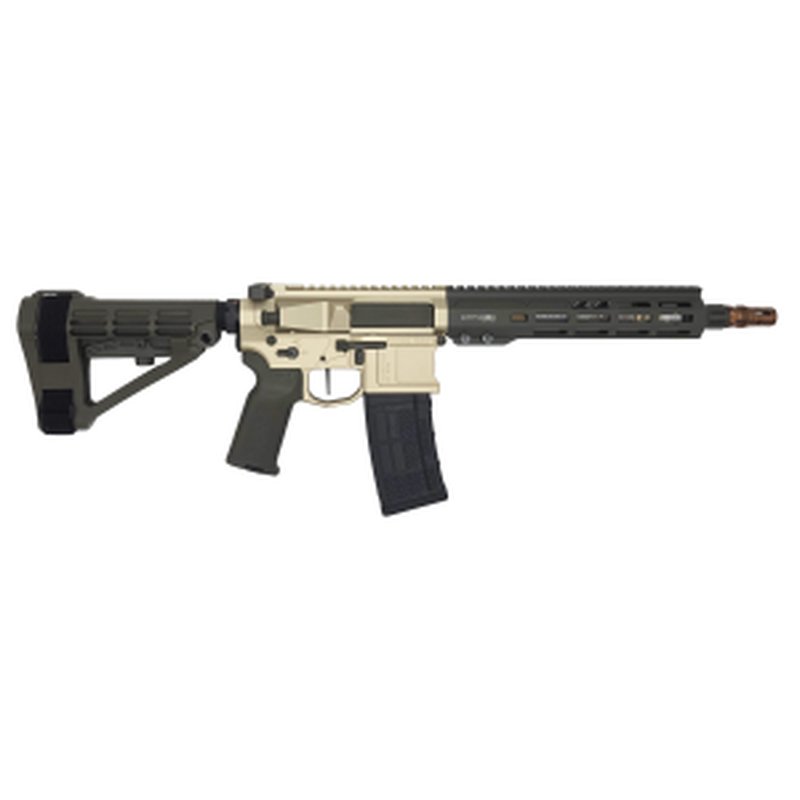 Blackout Dynamics Quantum DTL-X Helix Pistol 223 Wylde 11.5 Inch Barrel CLR/GRN Forward Assist