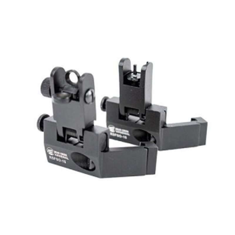 Bear Creek Arsenal AR-15 AR-10 Rear Front Flip-Up Canted Sight Combo (Photoluminescence)