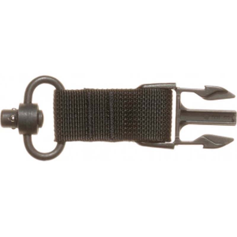 Tacshield T6093BK QD Sling Attachment for QD Push Button Black Webbing