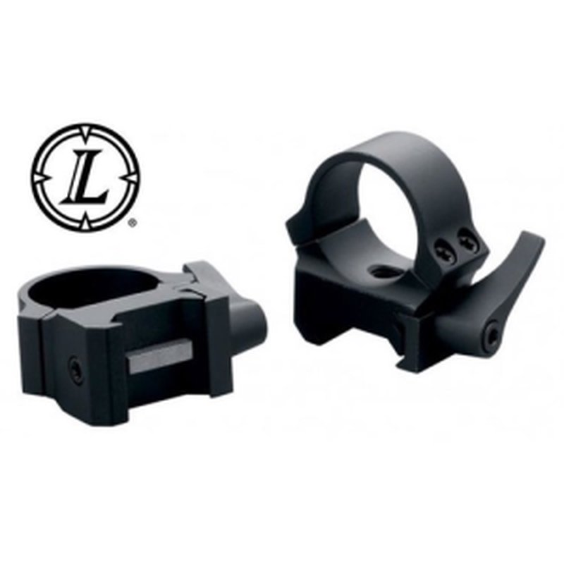 Leupold QRW2 1-in Medium Matte Rings Compatible with Weaver/Picatinny Rails