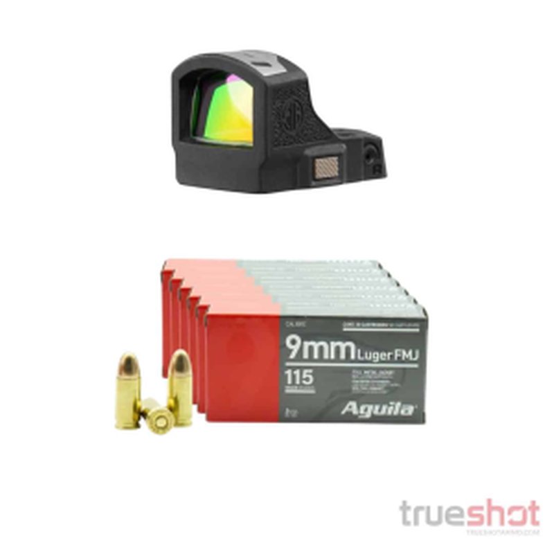 Sig Sauer Romeo-RS Compact Red Dot Sight Bundle 9mm Ammunition