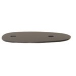 100 Straight Stock Spacer 1/8" Thick Black Polymer