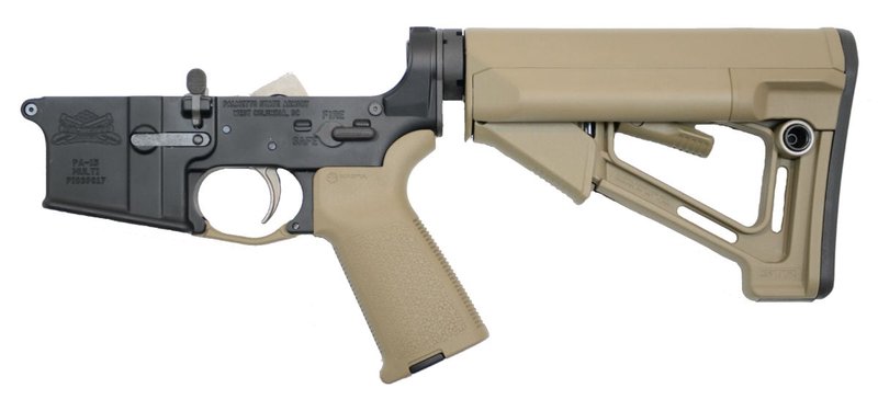 PSA AR-15 Complete Lower Magpul STR Edition EPT - FDE, No Magazine