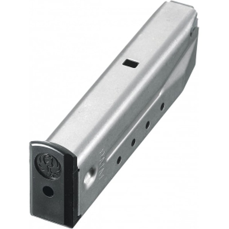 Ruger 90233 P-Series 9mm Luger 15rd P85/89/93/94/95/PC9 Stainless Steel Stainless Finish