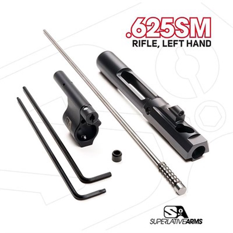 SUPERLATIVE ARMS LLC AR-15 ADJUSTABLE PISTON SYSTEM W/0.625" GAS BLOCK LEFT HAND