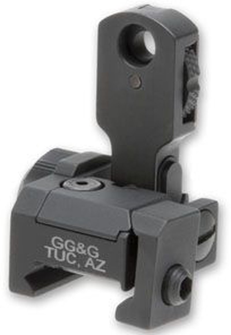 GG&G MAD Top Mounted Deployable Rear Sight - Black