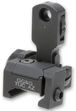 GG&G MAD Top Mounted Deployable Rear Sight - Black