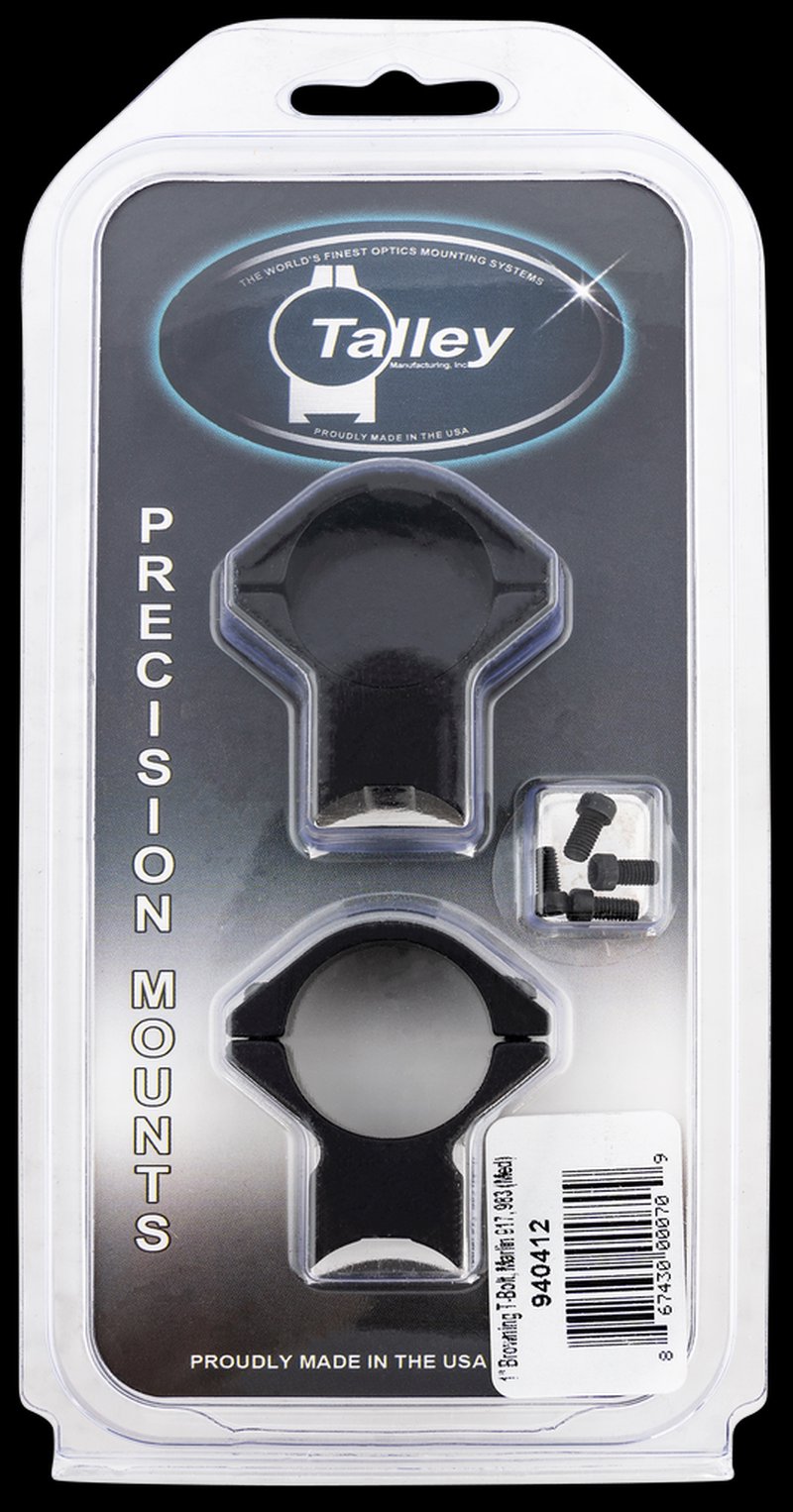 Talley Browning T-Bolt 1 in Integrated Scope Mount Ring Combo 0 MOA Medium