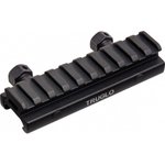 Truglo TG8970B Picatinny Riser Mount, Optics Base, 4" Length, 1/2" Rise, CNC-Machined Aluminum.