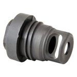 Yankee Hill 3102-1MB-24A Mini Phantom Q.D. Muzzle Brake 30 Cal 5/8x24 Black Melonite Steel
