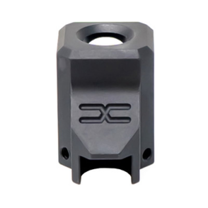 Faxon EXOS-523 Glock 43 Pistol Compensator, Black Anodized