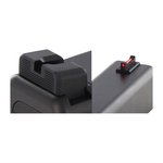 Dawson Precision Glock Gen 5 MOS Fixed Sights Set Black Rear + Fiber Optic Front
