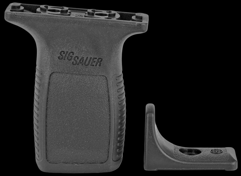 Sig Sauer KITTRDGRIPVEERTICALBLK Tread Vertical Grip With Barricade Stop Black Polymer