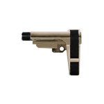 SB Tactical SBA3 5-Position Adjustable Pistol Stabilizing Brace for AR-15 Pistols (FDE)