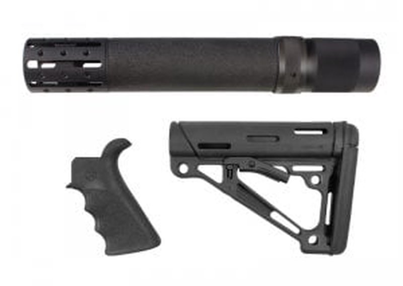 Hogue AR-15/M16 Grip Kit Includes Mil-Spec Buffer Tube Hardware - Black