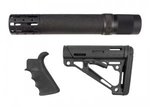Hogue AR-15/M16 Grip Kit Includes Mil-Spec Buffer Tube Hardware - Black