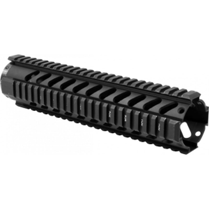 Aim Sports MT061 AR-15 10in Mid-Length Free-Float Quad Rail Handguard Aluminum Black Anodized
