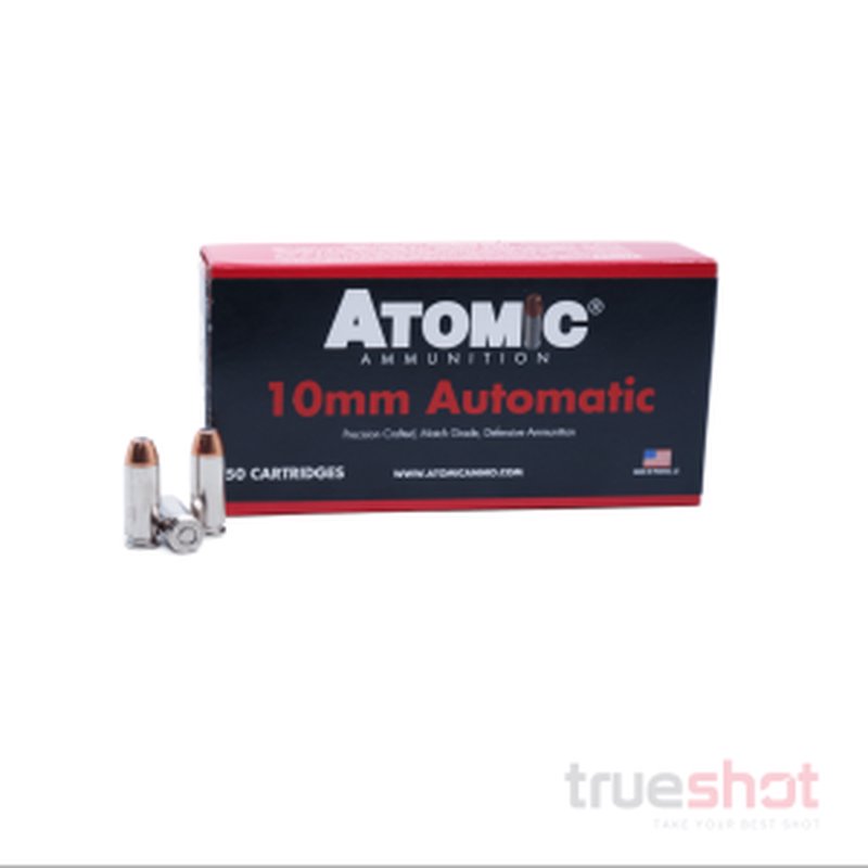 Atomic Ammo 10mm Auto Bonded Match HP 180 Grain