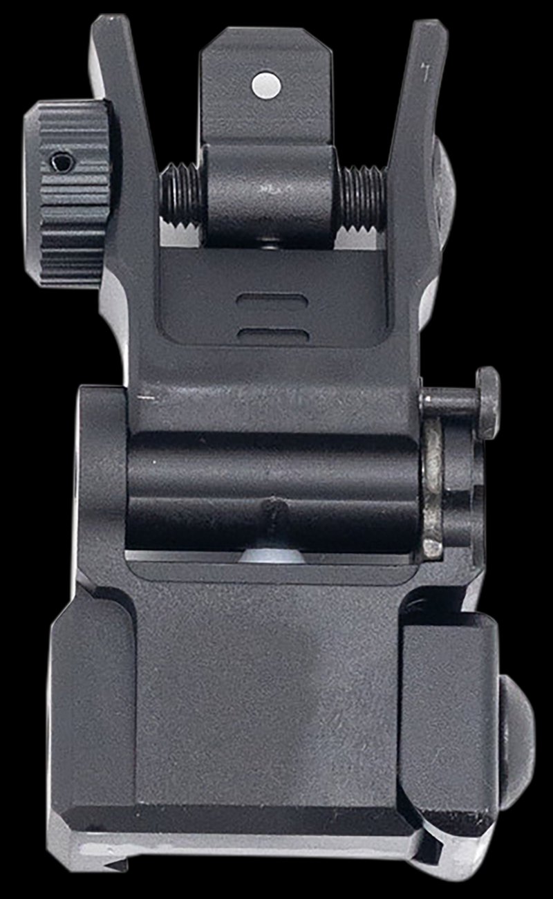 UTG Accu-Sync Flip-Up Rear Sight AR-15 Low-Profile Picatinny Weaver Mount MNT955