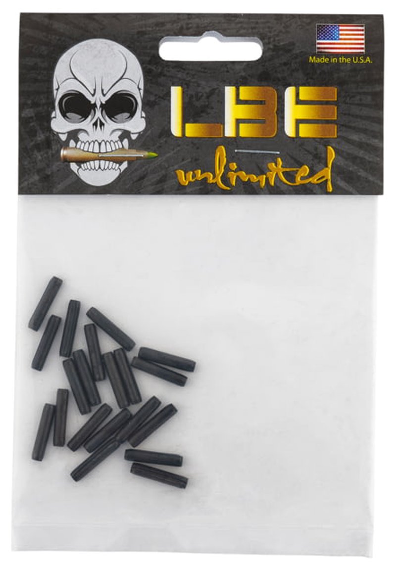 LBE Unlimited ARTGRP20PK AR-15 Trigger Guard Roll Pin Set 4140 Steel Black 20-Pack.