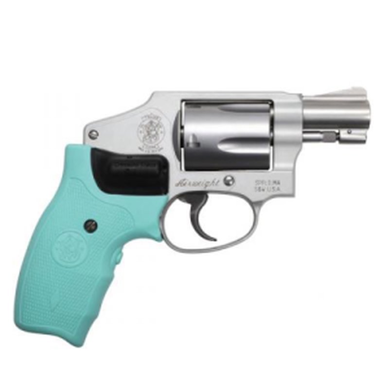 Smith & Wesson Model 642 Airweight 38 Special +P CT Robin's Egg Blue Laser 5rd