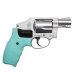 Smith & Wesson Model 642 Airweight 38 Special +P CT Robin's Egg Blue Laser 5rd