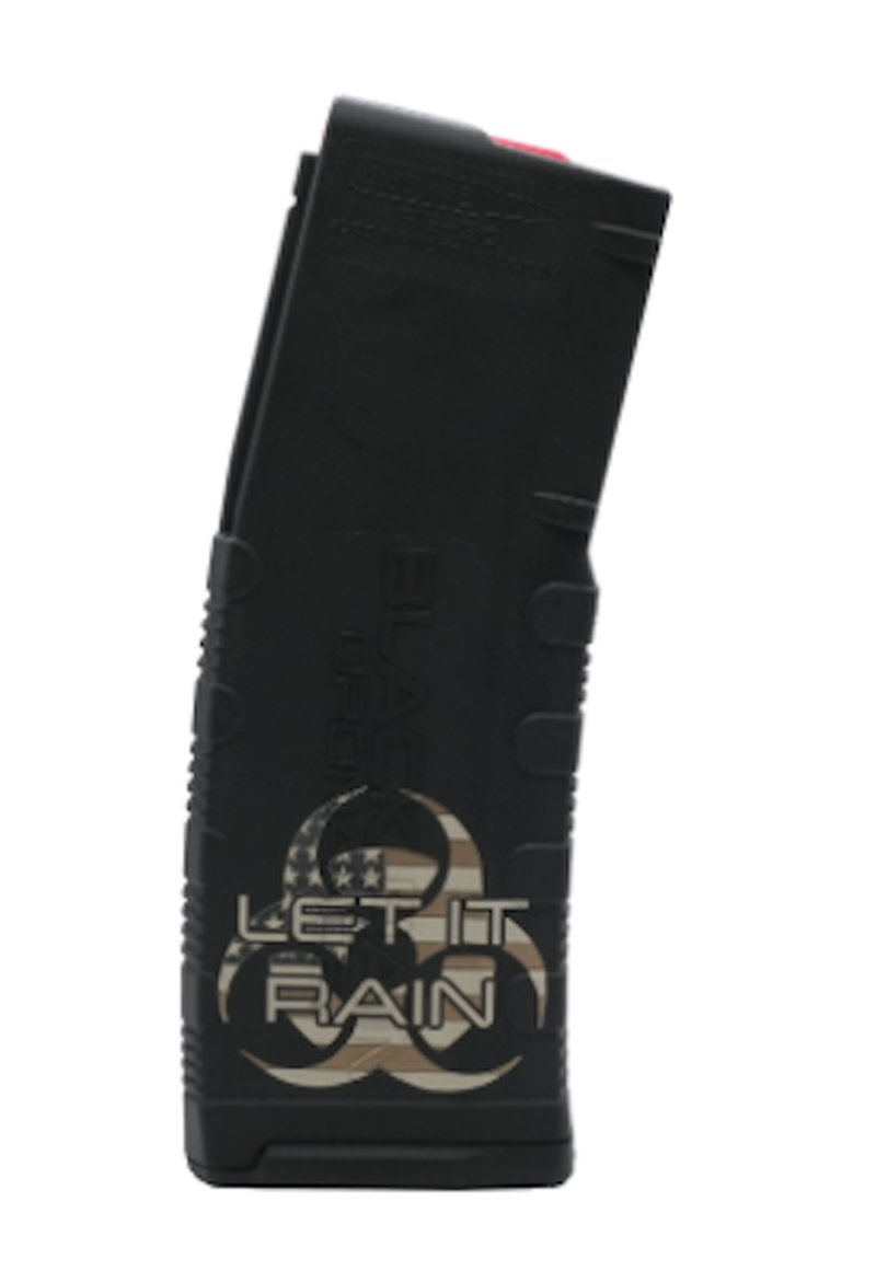 Black Rain Ordnance BRO 30 Round AR-15 Magazine 5.56x45mm NATO Let It Rain Laser-Etched