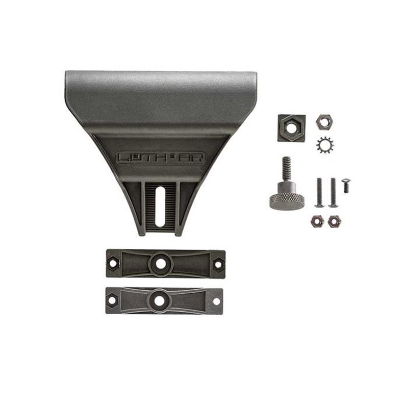 Luth-AR MBA-2/MBA-4 Cheek Piece Assembly Black Polymer (AR-15 Stock)