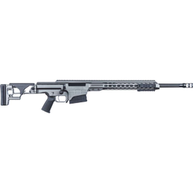 Barrett 18498 MRAD 6.5 Creedmoor 24\" 10+1 Tungsten Gray Cerakote Gray Fixed Adjustable Comb Stock Black Polymer Grip Right Hand