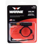 Warne USL34 Universal Scope Level 34mm Tube Diameter Universal Aluminum Black